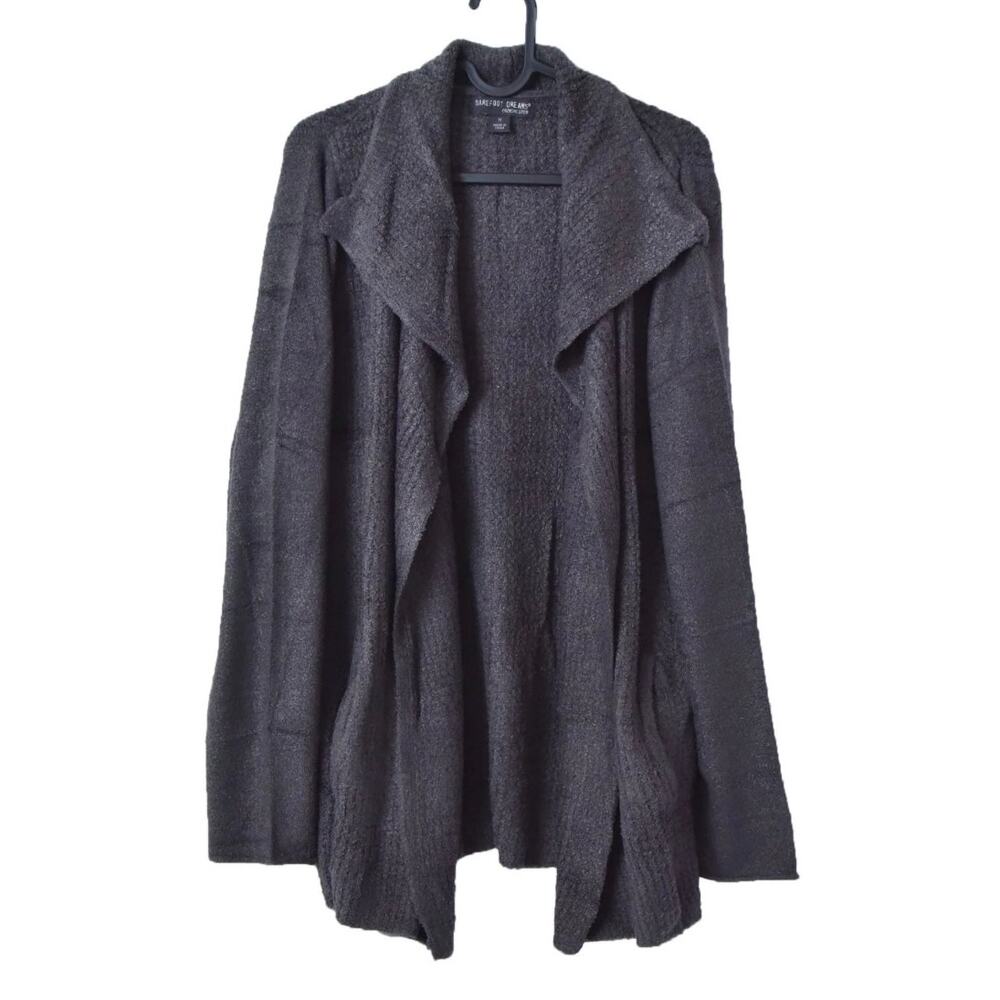 Barefoot Dreams CozyChic Lite Circle Cardigan/Draped Cardigan in blacksz XXS/XS.
